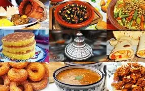 Traditional Moroccan dishes